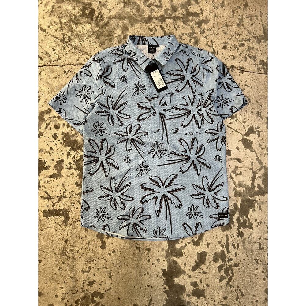 ***BRAND NEW*** Oakley Surf Deco Palms Rc Shirt THREE‎ LINES PALMS Size M